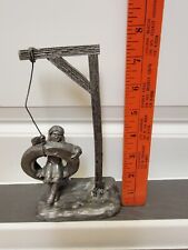 Used, Vintage Hand crafted Pewter Girl on Tire Swing 8" Park City 2nd Edition Made USA for sale  Shipping to South Africa