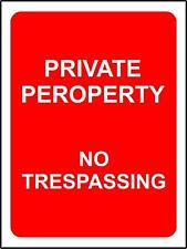 Private property trespassing for sale  Shipping to Ireland