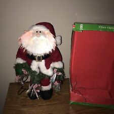17 INCH FIBER OPTIC SANTA, COLOR CHANGING BY MERRYBRITE 2004. IN BOX. WORKS for sale  Greenwood
