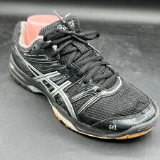 Usado, Tênis de quadra de vôlei Asics Shoes masculino 7.5 preto prata gel-roquete [01] comprar usado  Enviando para Brazil