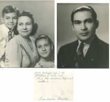 Presidente Fulgencio Batista retrato familia 2 fotos antiguas Cuba segunda mano  Embacar hacia Argentina