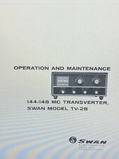Transversor Swan TV-2B 1 44 MHz manual de serviço digital comprar usado  Enviando para Brazil