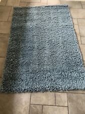 Blue shaggy rug for sale  MARKET DRAYTON