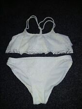 Girls white crochet for sale  ROTHERHAM