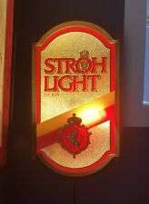 Letrero de cerveza vintage Stroh's Light Up (funciona) segunda mano  Embacar hacia Argentina