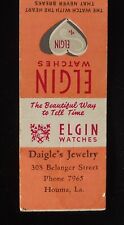 1950s Daigle's Jewelry Elgin relógios telefone 7965 308 Belanger Street Houma LA MB comprar usado  Enviando para Brazil