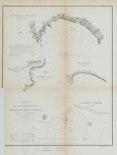 1854 USCS Coast Survey Chart of California Harbors, mapa náutico segunda mano  Embacar hacia Argentina