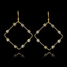 Brincos pendurados femininos da moda folheados a ouro cristal bruto declaração feita à mão joias comprar usado  Enviando para Brazil