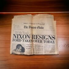 1974 nixon resigns newspaper for sale  Randolph