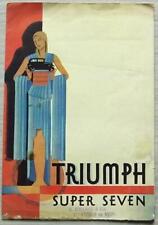Triumph super seven for sale  LEICESTER