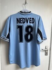 Usado, Camisa SS Lazio Home 1998/2000 - Pavel Nedved - Tamanho Grande (L) - POSTAGEM GRATUITA DO REINO UNIDO comprar usado  Enviando para Brazil