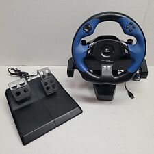 Used, Logitech Driving Force Feedback Racing Steering Wheel for PS2/PS3/PC Playstation for sale  Shipping to South Africa