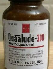Botella hecha a mano de medicina vintage con tapa negra, Quaalude, Rorer (COPIA VACÍA) segunda mano  Embacar hacia Argentina