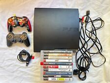 SONY PLAYSTATION 3 PS3 SLIM CONSOLE w/ 2 Controllers + 10 Games! COMPLETE for sale  Shipping to South Africa