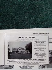 El35 Ephemera 1953 house advert chevin pine ridge lower Bourne  for sale  Shipping to South Africa