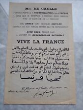 Militaria tract guerre d'occasion  Wizernes