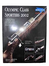 Anschutz Olympic Class Sporters 2002 Firearms Catalog Brochure Flyer for sale  Shipping to South Africa