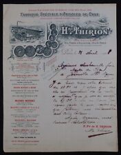 Paris 1908 invoice d'occasion  Expédié en Belgium