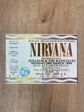1994 nirvana concert for sale  COATBRIDGE
