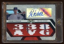 2008 TRIPLE THREADS JORGE POSADA AUTÓGRAFO #D /18 RELÓGIO JERSEY JOGO PEÇA 6X  comprar usado  Enviando para Brazil