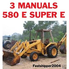 Retroescavadeira Case 580 E 580E Super E trator loja manual de serviço catálogo de peças comprar usado  Enviando para Brazil