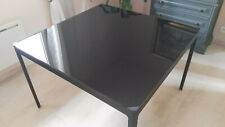 Table IKEA NORRSTEN - plateau en verre trempé noir - très bon état d'occasion  Sassenage