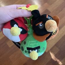 Juego de 3 clips de mochila de felpa de Angry Birds *raro* segunda mano  Embacar hacia Argentina