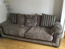 jumbo cord fabric sofa for sale  PEACEHAVEN