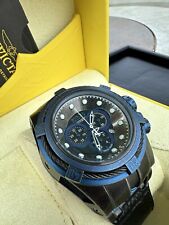 Invicta Bolt Zeus 18460 cronógrafo fabricado na Suíça desgastado Gunmetal/acabamento azul comprar usado  Enviando para Brazil