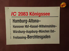 Zuglaufschild 2083 königssee gebraucht kaufen  Deutschland