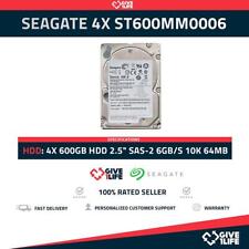 LOTE 4 PCS SEAGATE ST600MM0006 600GB HDD 2.5" SAS-2 6GB/S 10K 64MB segunda mano  Embacar hacia Argentina