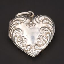 sterling locket heart for sale  USA