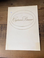 Canberra dinner menu. for sale  AIRDRIE