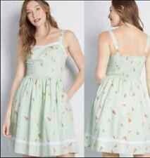 Vestido Pinup ModCloth sixe S S Sweetest Treat Ice Cream Estampa Cone Verde Perfeito Novo sem etiquetas comprar usado  Enviando para Brazil