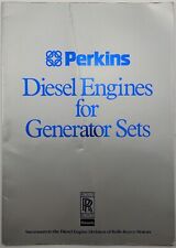 Used, Original Perkins Diesel Engines For Generator Sets Brochure, Successors To Rolls for sale  Shipping to South Africa