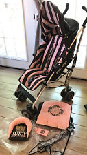 Juicy Couture Rare Pink Princess Tag Maclaren Ryder Umbrella Stroller + EXTRAS for sale  Shipping to South Africa