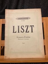 Liszt etudes concert d'occasion  Rennes