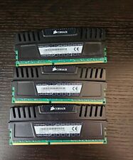 Kit de memoria DDR3 triple canal Corsair 12 GB Vengeance PC3-16000 2000 mhz 240 pines, usado segunda mano  Embacar hacia Argentina