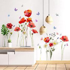 Wandtattoo mohnblume blume gebraucht kaufen  Berlin