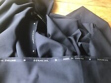 Dormeuil Navy Blue Wool Tailoring Fabric Suit Material Remnant Made In England for sale  Shipping to South Africa