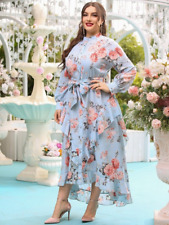 Vestidos maxi femininos plus size grandes florais oversized longos roupas de festa à noite comprar usado  Enviando para Brazil