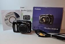 Câmera Digital Compacta Preta Canon PowerShot SX120 IS 10.0 MP 10x Zoom com Cartão SD, usado comprar usado  Enviando para Brazil