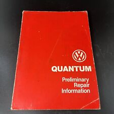 1981 Volkswagen VW Quantum Service Training manual de reparo preliminar revendedor comprar usado  Enviando para Brazil