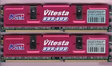 Used, 1GB 2x512MB PC-3200 ADATA VITESTA MDOAD5F3H48J0N1E02 DDR-400 CL2.5 RAM KIT DDR1 for sale  Shipping to South Africa