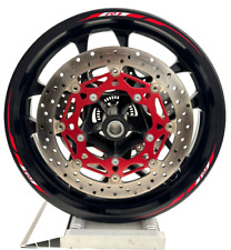 2015-2019 Yamaha R1 OEM completo roda dianteira aro rotores de freio preto magnésio!! comprar usado  Enviando para Brazil