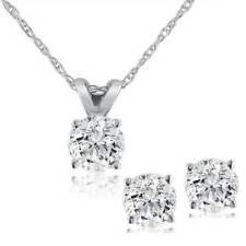 Diamond solitaire necklace for sale  Libertyville