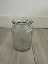 Ribbed glass vase for sale  STOCKPORT