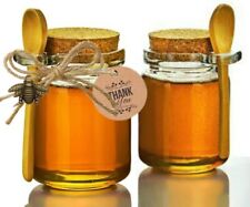 Glass Storage Honey Jars with Cork Lids 12 Pack, 250ml/8oz,White for sale  Shipping to South Africa