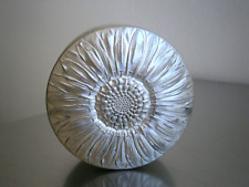 Pequeña Caja Arte Deco Aluminio Decoración Flor Moda 1930 Antiguo segunda mano  Embacar hacia Argentina
