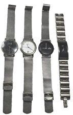 (4) Relojes de pulsera de vestir para hombre SKAGEN DENMARK-Silver segunda mano  Embacar hacia Argentina